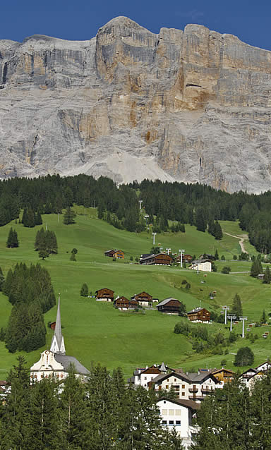 The Sas dla Crusc in the Dolomites